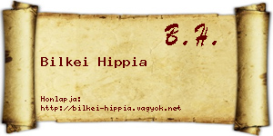 Bilkei Hippia névjegykártya